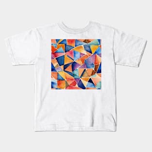 Watercolor Geometric Kids T-Shirt